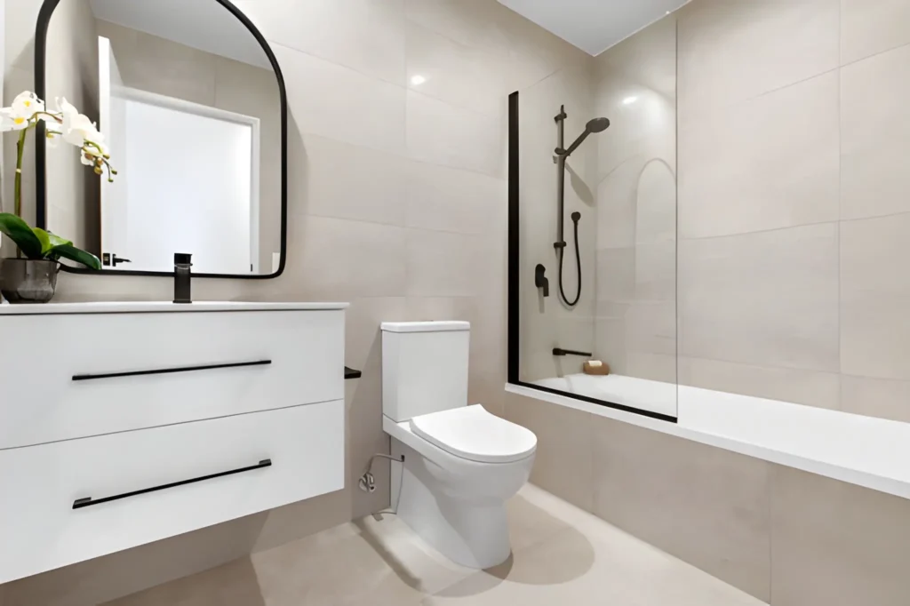Expert Bathroom Remodeling with frameless glass shower and tile upgrade