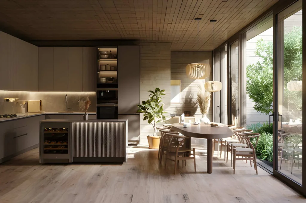 Open-concept living room transformed through professional Home Remodeling in Pasadena, blending comfort and modern aesthetics.